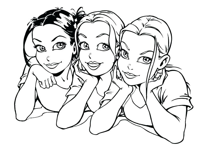 820x580 Little Girl Coloring Pages Printable Cool For Girls Teenage Anime
