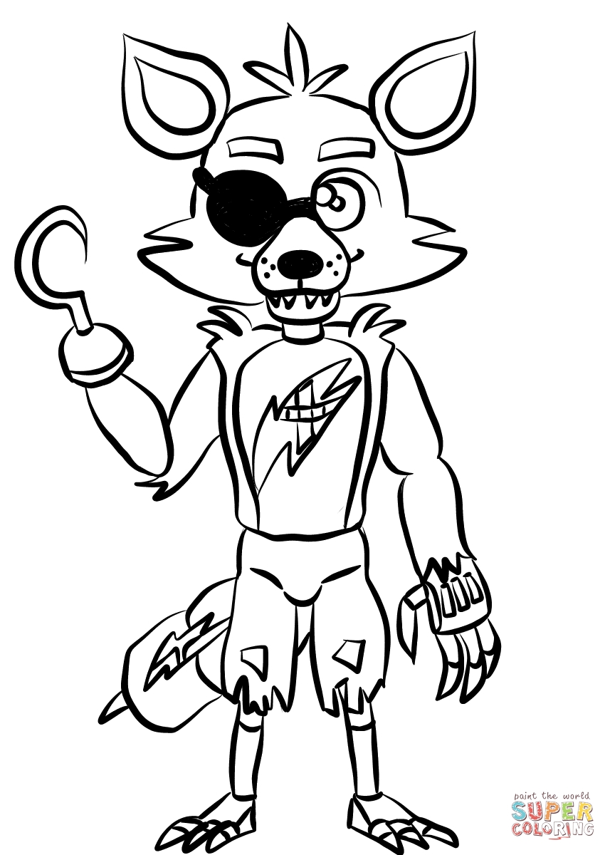 857x1200 Fnaf Coloring Pages Free