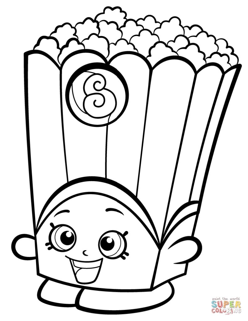791x1024 Shopkins Coloring Pages Poppy Corn 2 E The Shopkin To View