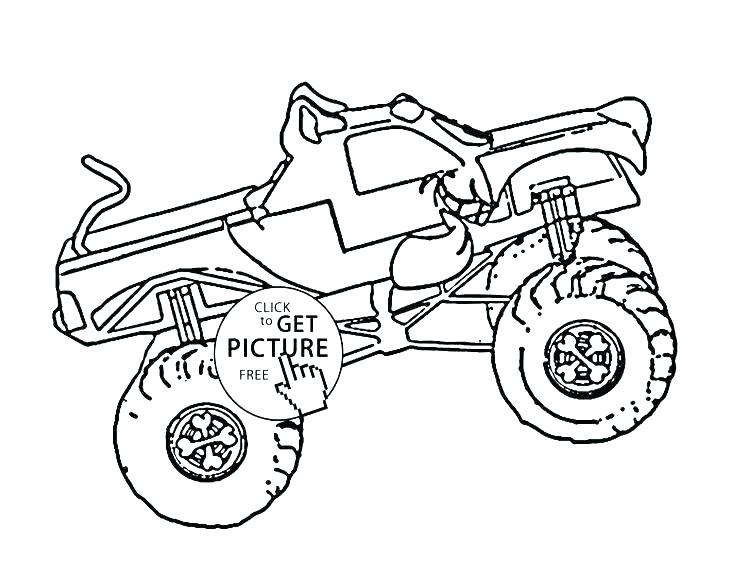 736x588 Coloring Pages Monster Trucks