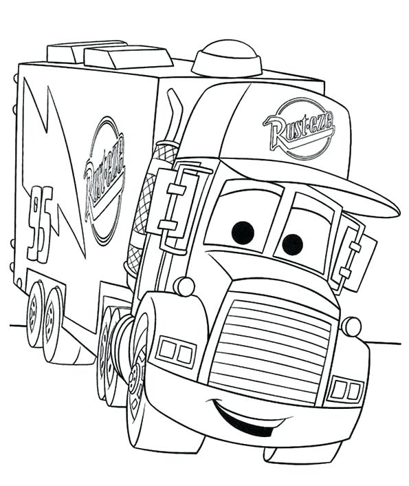595x706 Mack Truck Coloring Pages