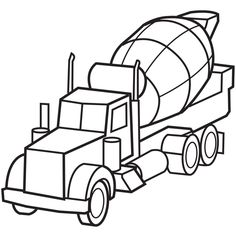 236x236 Print Coloring Image Dump Trucks, Garbage Truck And Birthdays