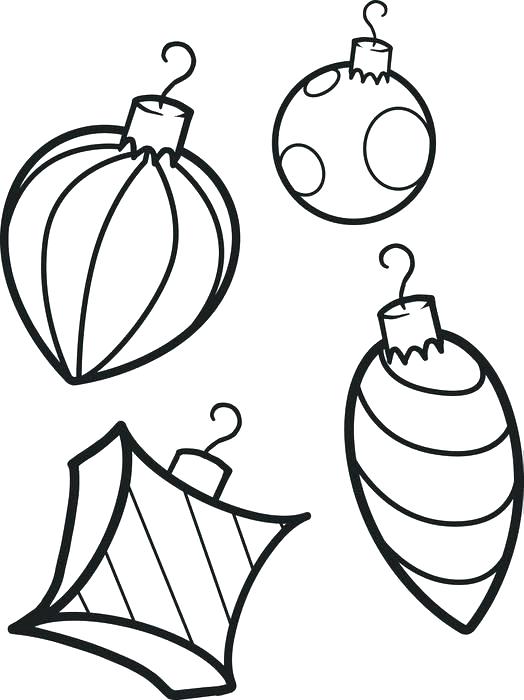 524x700 Printable Christmas Ornaments To Color Printable Tree Coloring