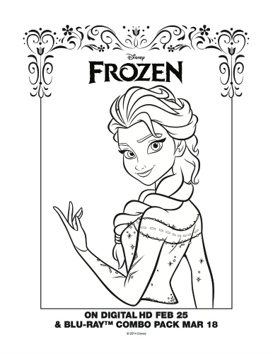 386x500 Shocking Ideas Frozen Coloring Pages Printable 6 Free Disney