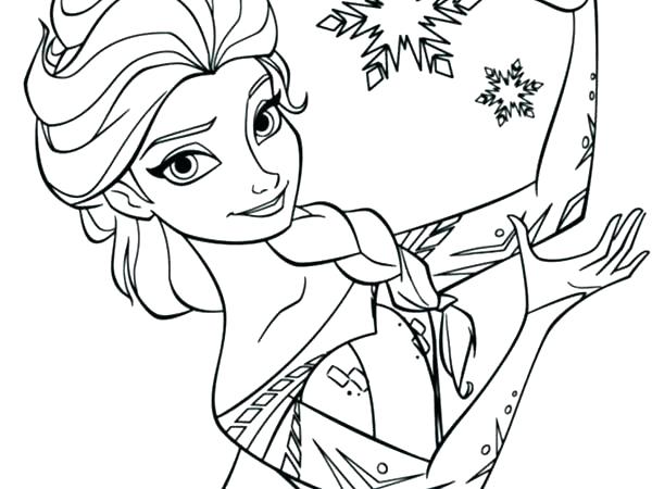 600x450 Coloring Frozen Elsa