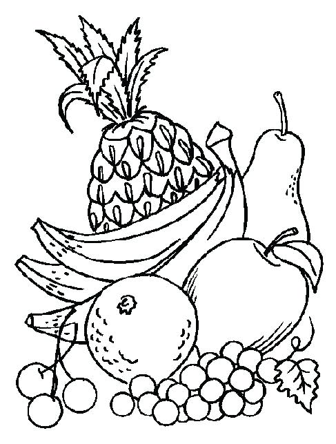 487x643 Coloring Pictures Of Fruits And Vegetables Fruits And Vegetables