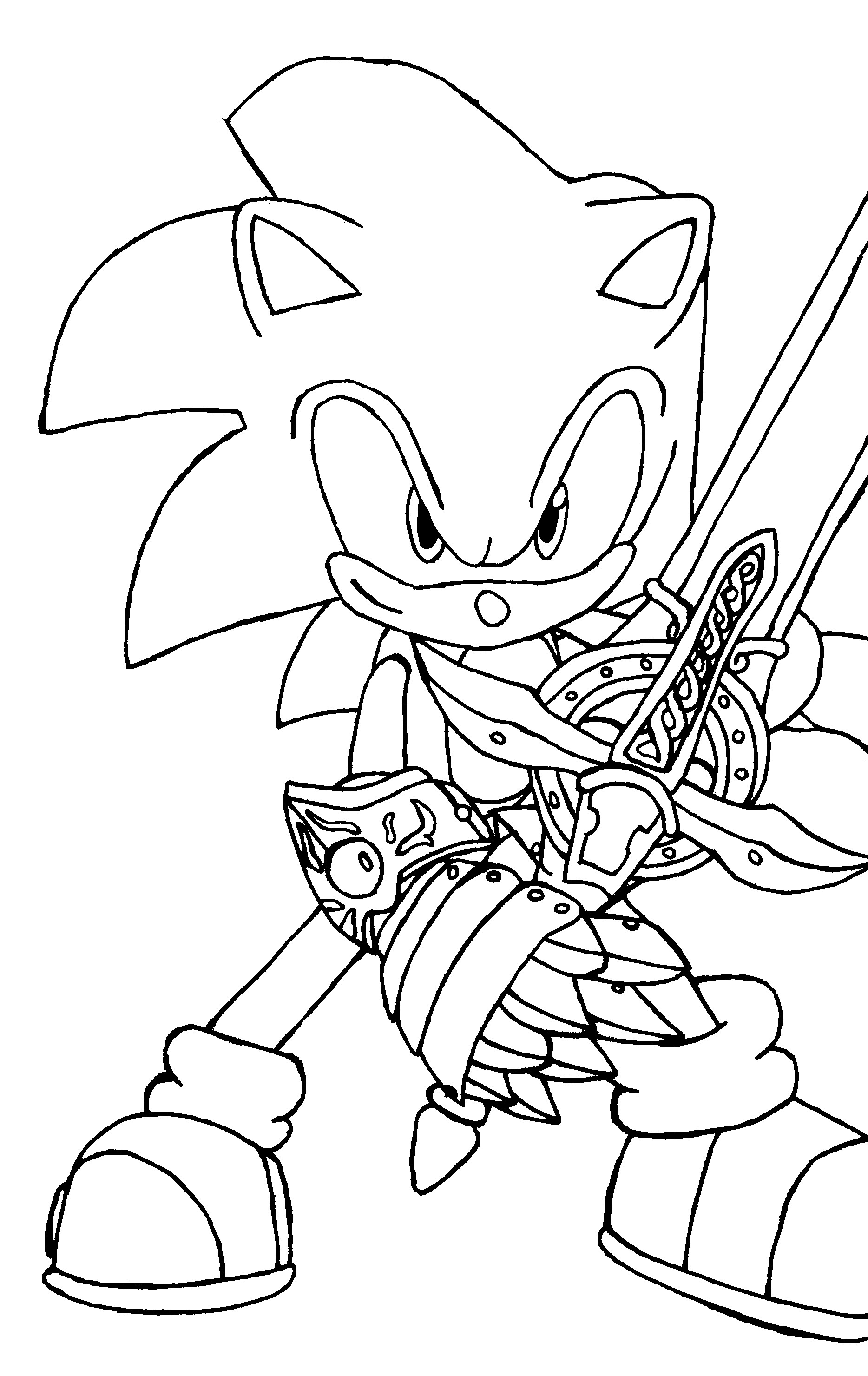 1868x2961 Free Printable Sonic The Hedgehog Coloring Pages For Kids