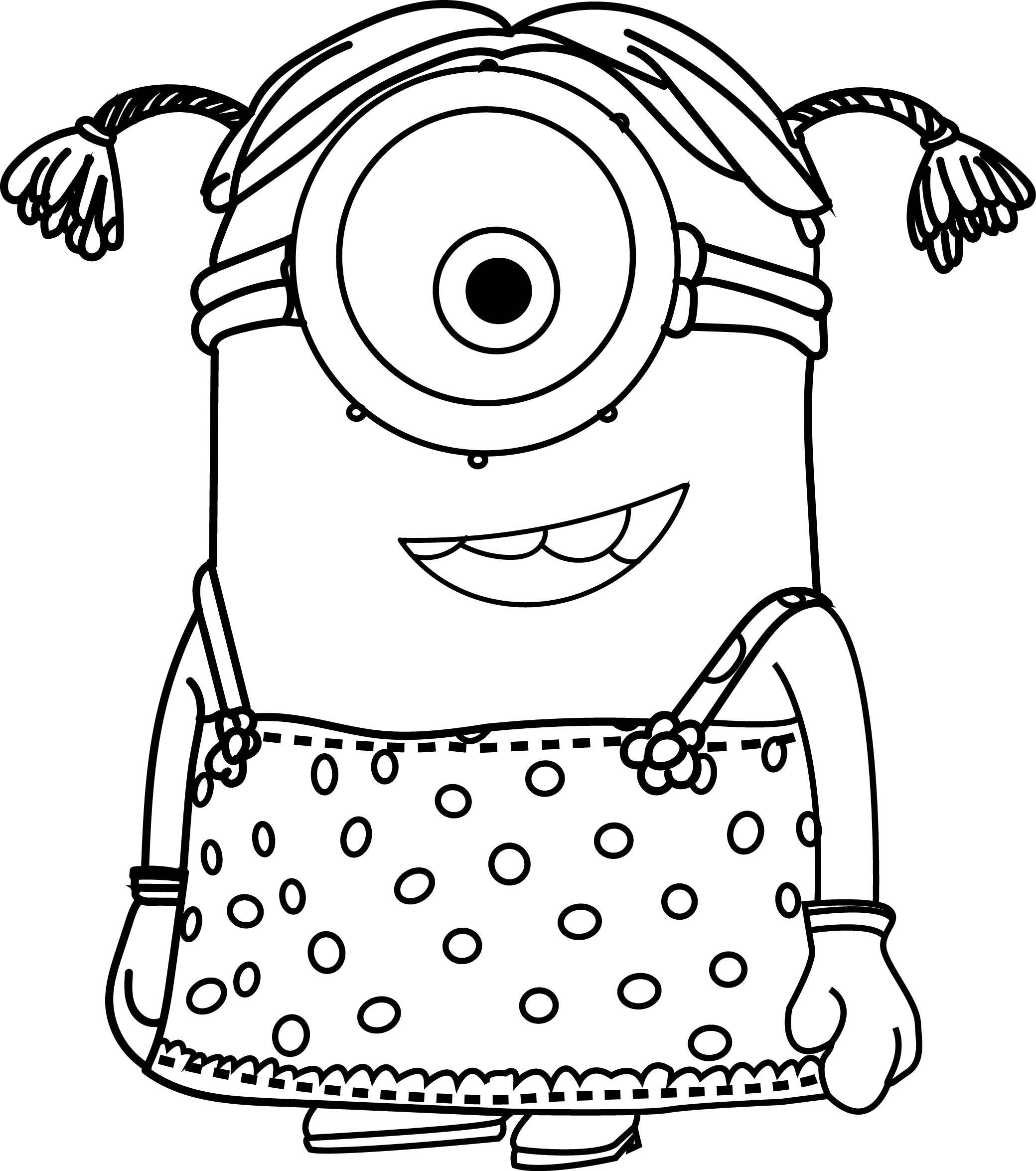 2079x2349 Girl Minions Coloring Pages Kids Colouring Pages Printable