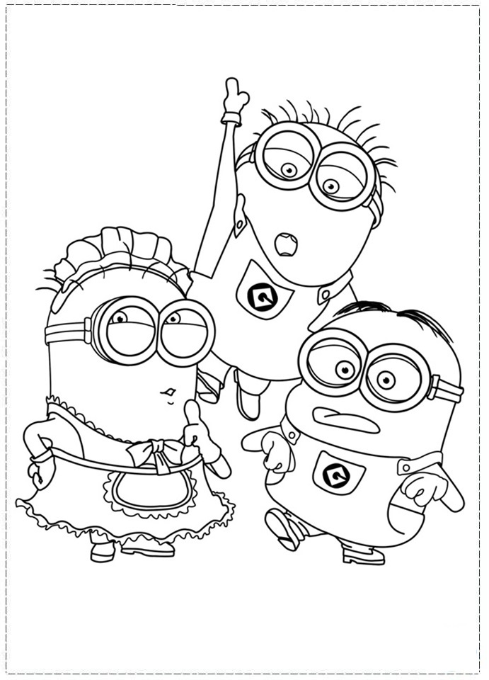 691x960 Free Despicable Me Coloring Pages Despicable Me Coloring Pages