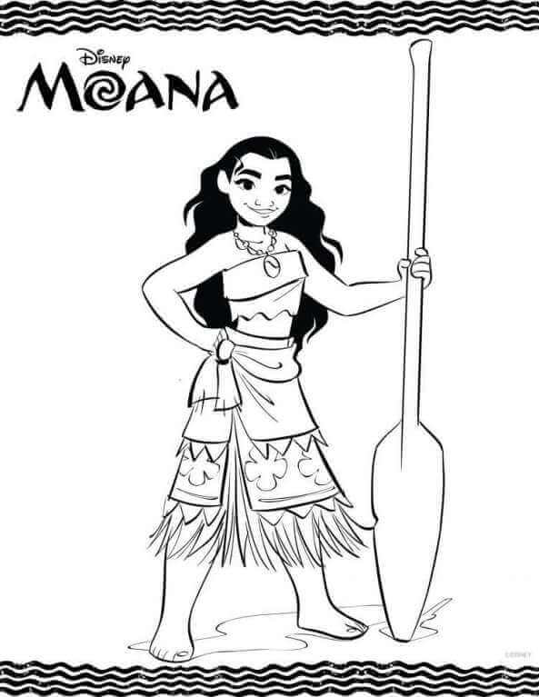 593x767 35 Printable Moana Coloring Pages