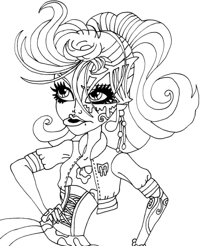 700x856 Monster High Coloring Pages Coloringmates. Coloring Pages