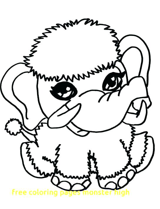 544x711 Baby Monster High Coloring Pages To Print Baby Monster High