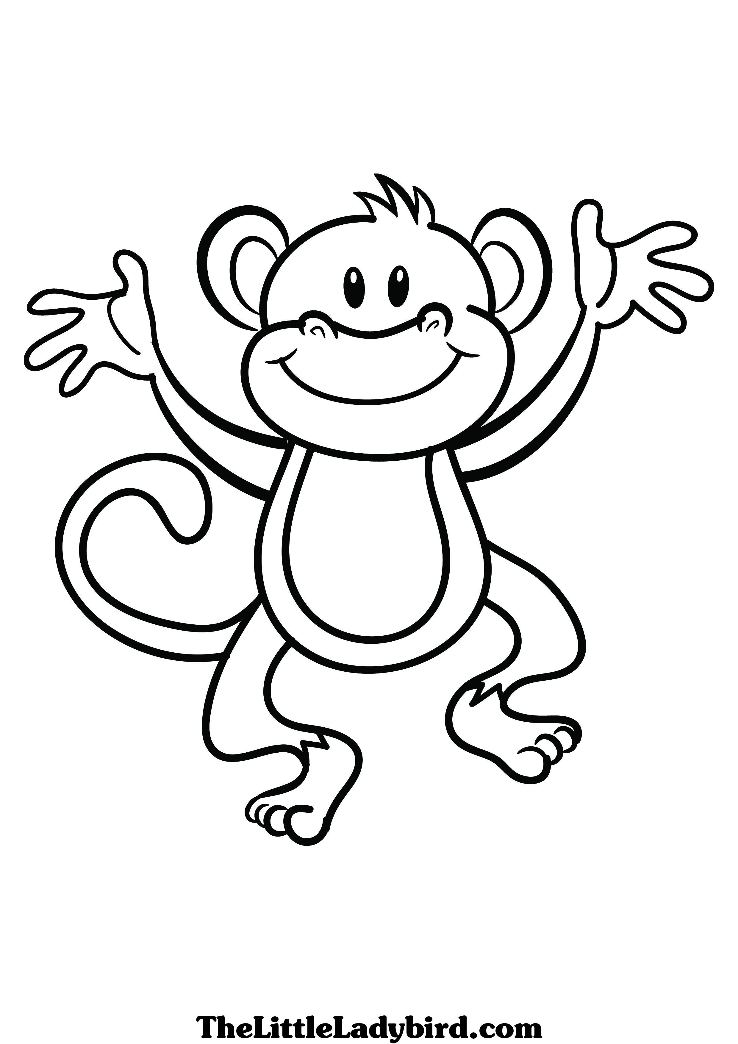 2480x3508 Palma And Monkey Nature Coloring Page For Kids Unique Coloring