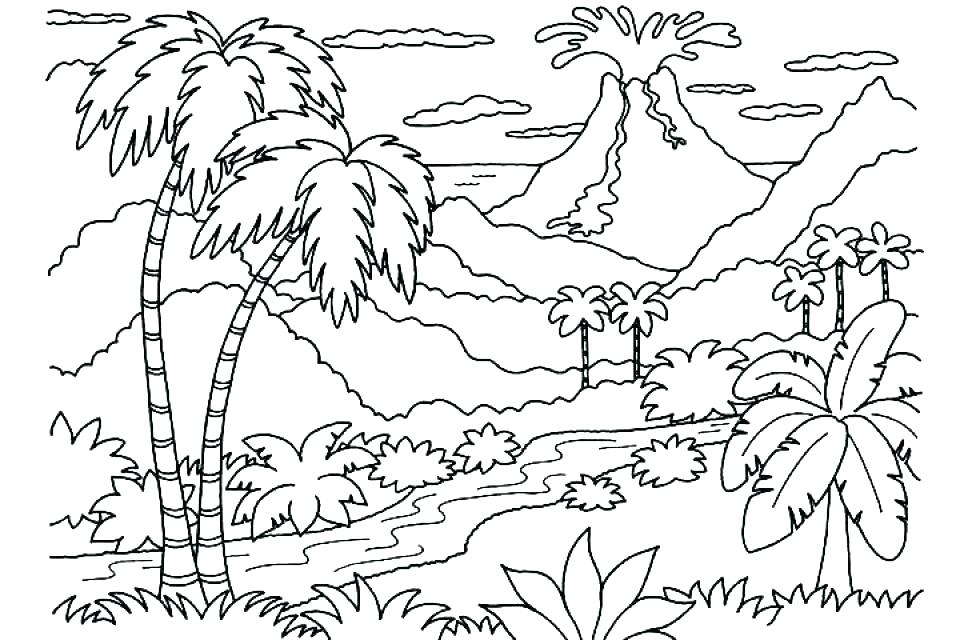 960x640 Coloring Pages Nature Cliptext.co