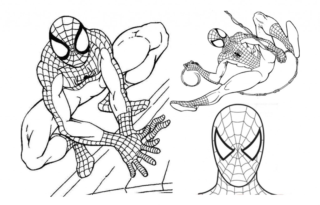 1024x657 Free Printable Spiderman Coloring Pages For Kids