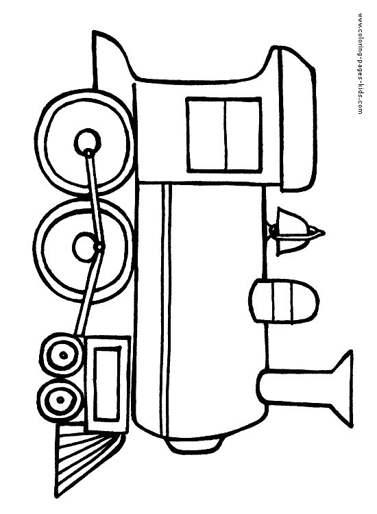 Coloring Pages For Kids Train