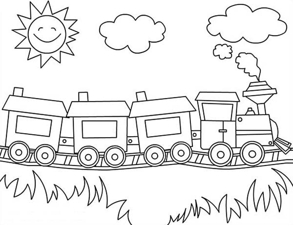 600x461 Train Coloring Train Coloring Page Coloring Page Download