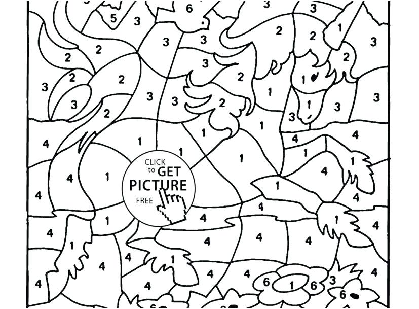 827x609 Number Coloring Page Free Printable Number Coloring Pages