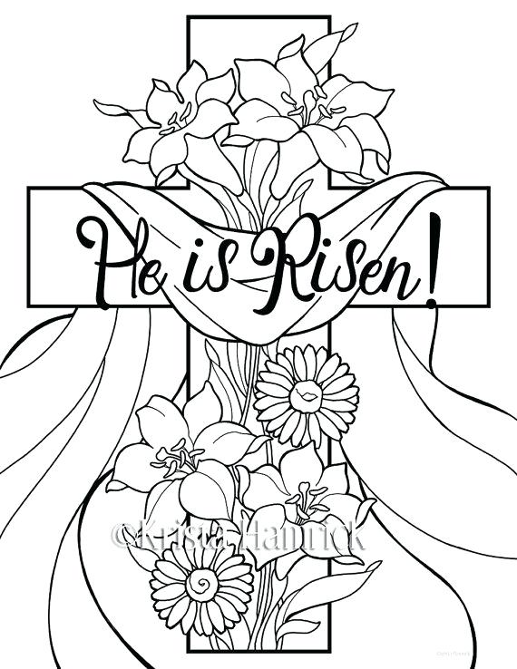 570x738 He Is Risen 2 Coloring Pages For Children Best Colour Markers