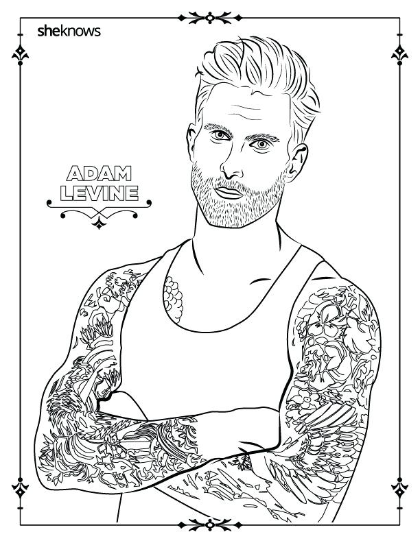 612x792 Coloring Pages For Men Adult Coloring Pages Guys Adult Coloring