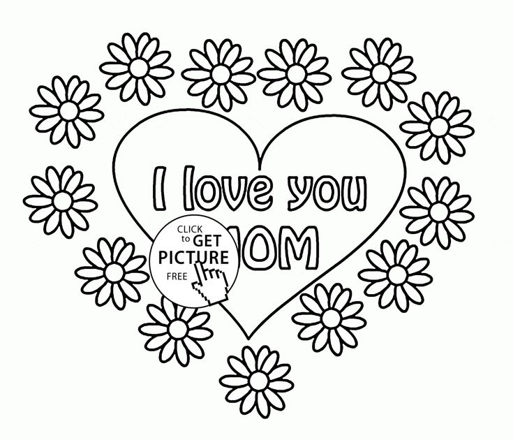 735x630 57 Best Mothers Day Coloring Pages Images On Children