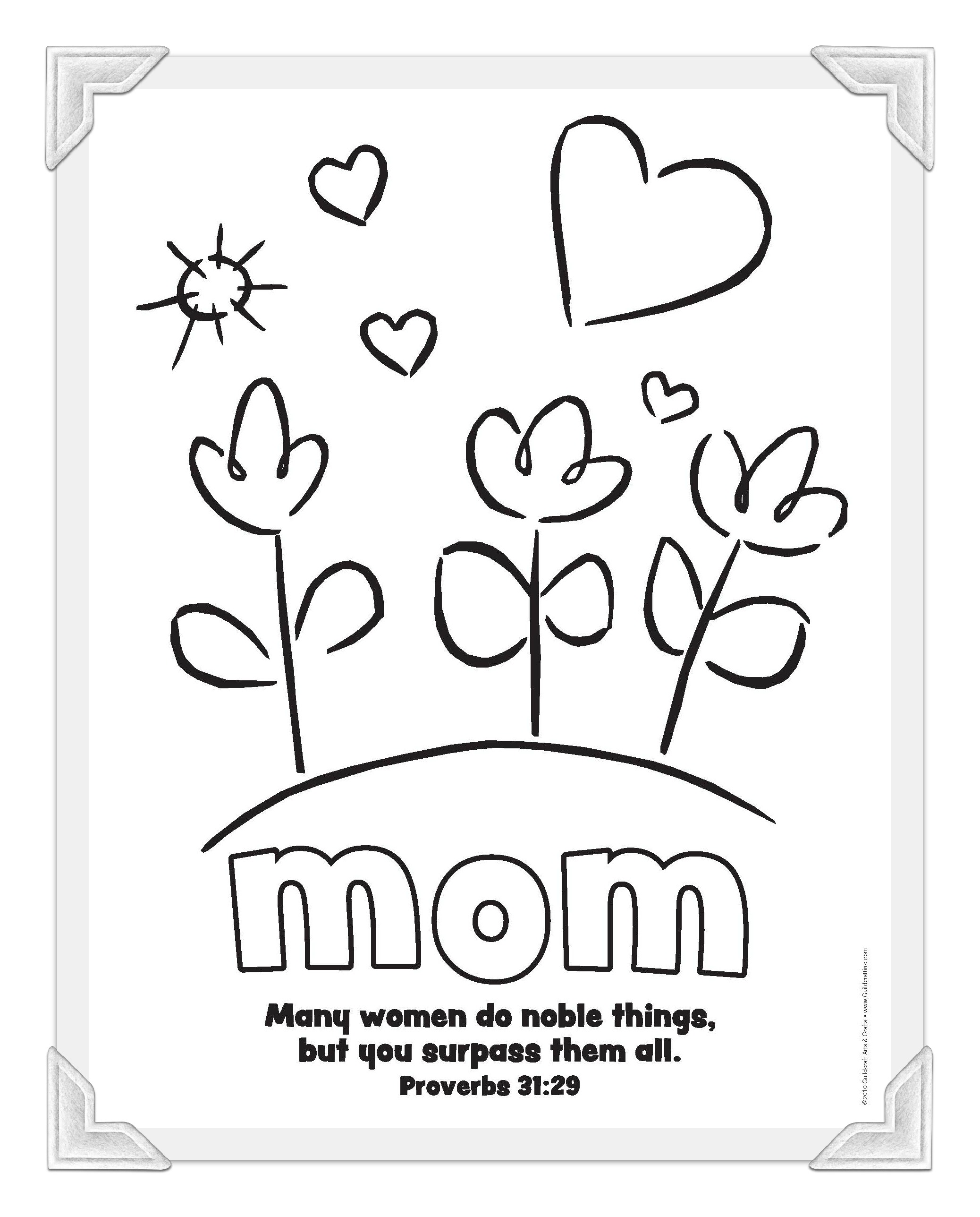 2076x2576 Printable Mother's Day Coloring Pages