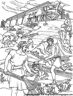 236x307 Noah's Ark Colouring Page (Free Printable) Drawing