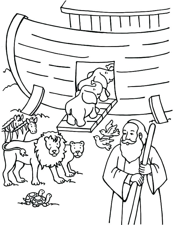 600x776 Noah Ark Coloring Pages For Preschoolers Ark Coloring Page Ark