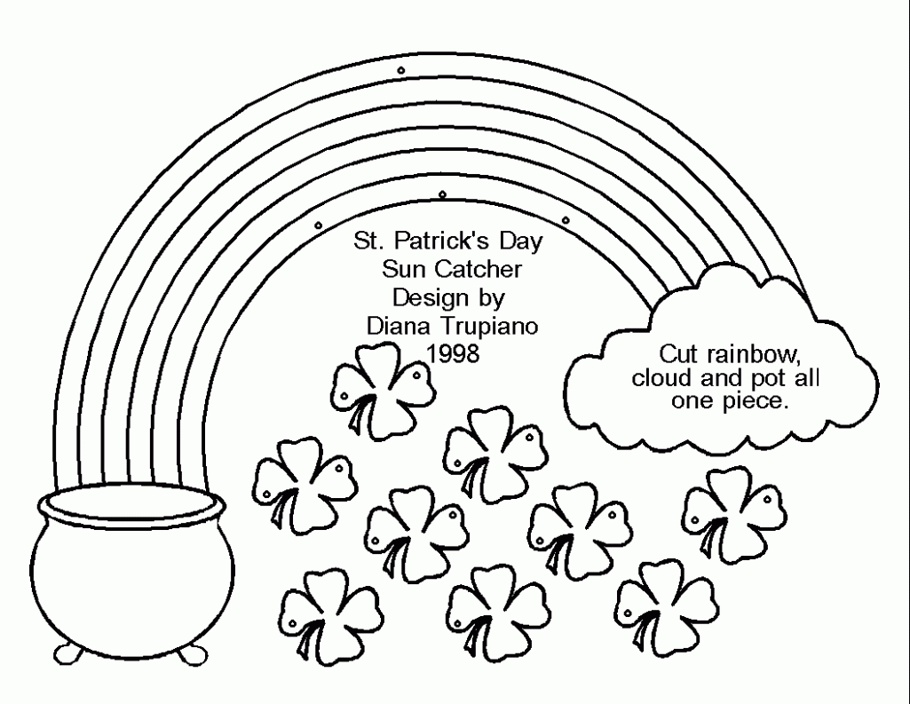 1025x793 Free St Patricks Day Coloring Pages Jacb Me At Patrick Page