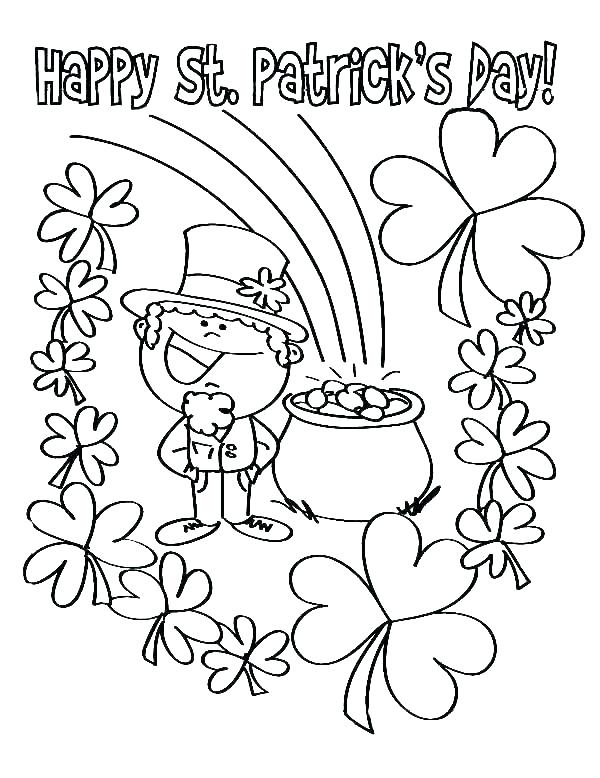 600x778 Free St Patricks Day Coloring Pages St Day Coloring Pages Coloring