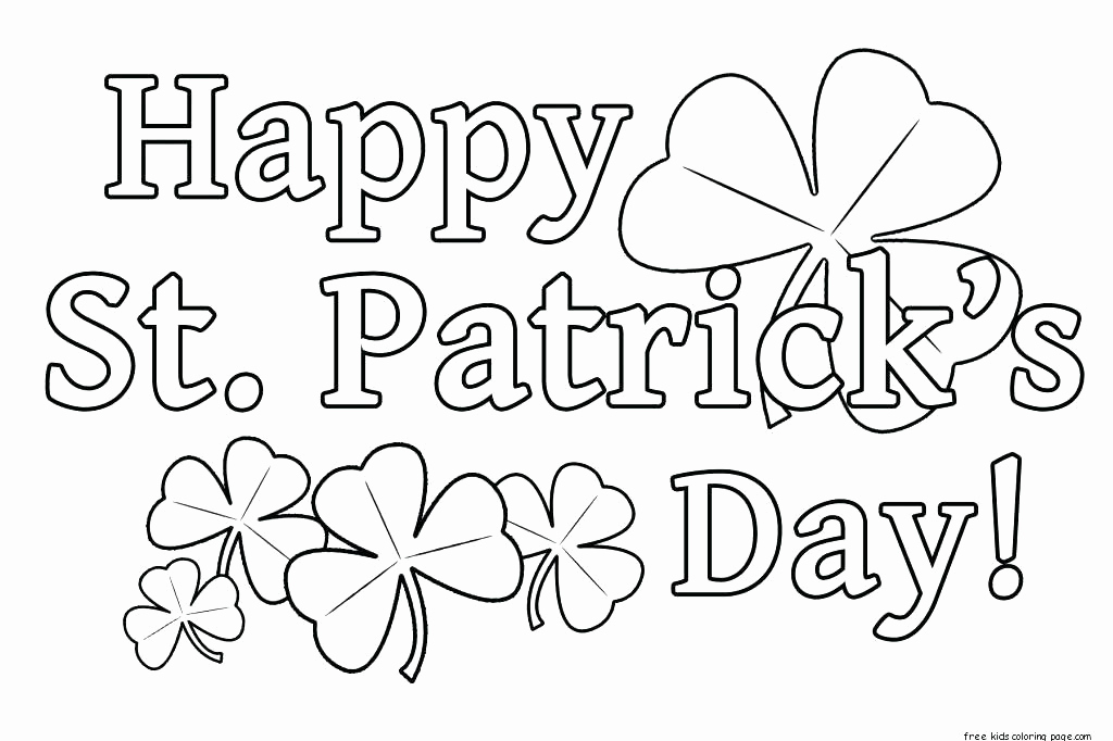 1024x682 St Patricks Day Clover Coloring Pages Ohmygirl.us