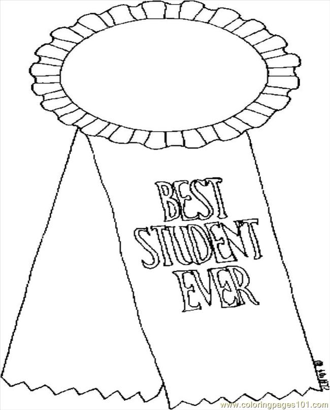 650x806 Best Student Ever Coloring Page