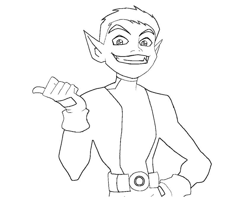 800x667 Teen Titans Beast Boy Coloring Pages Coloring 4 Kids Dc Super