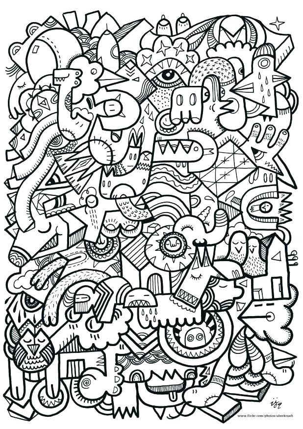 618x874 Abstract Coloring Pages To Print Abstract Coloring Page Coloring
