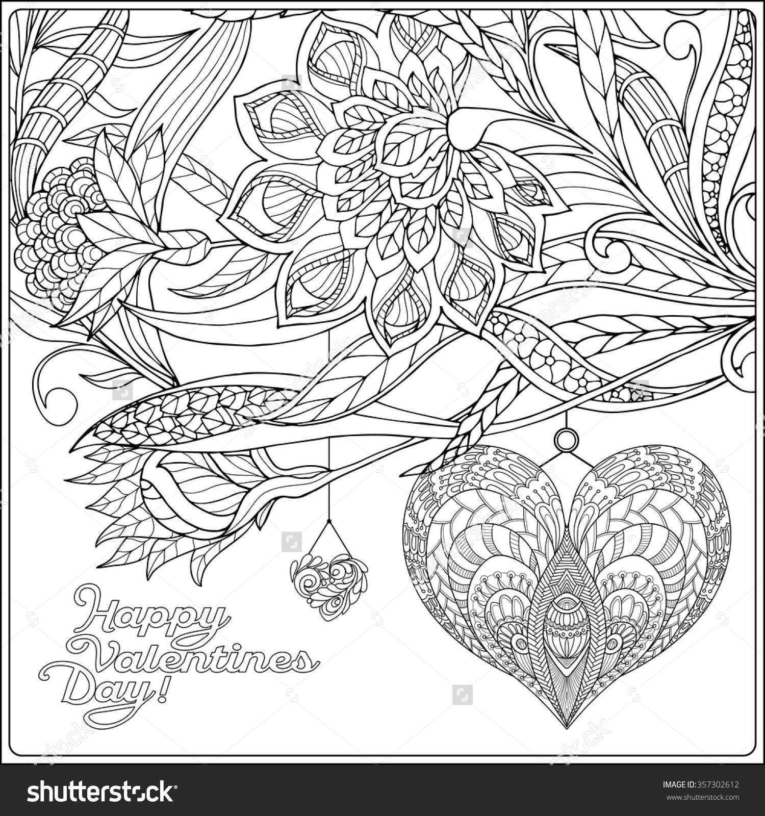 1500x1600 Happy Valentines Day Coloring Pages