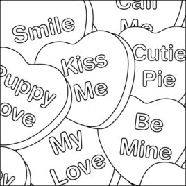 268x268 Free Coloring Pages Valentines Day Cards Archives