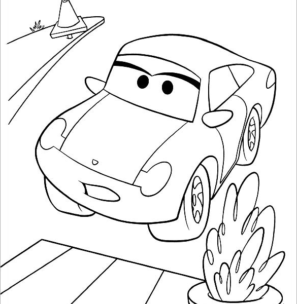 585x600 Car Templates For Kids 17 Best Easy Coloring Pages For Young Kids