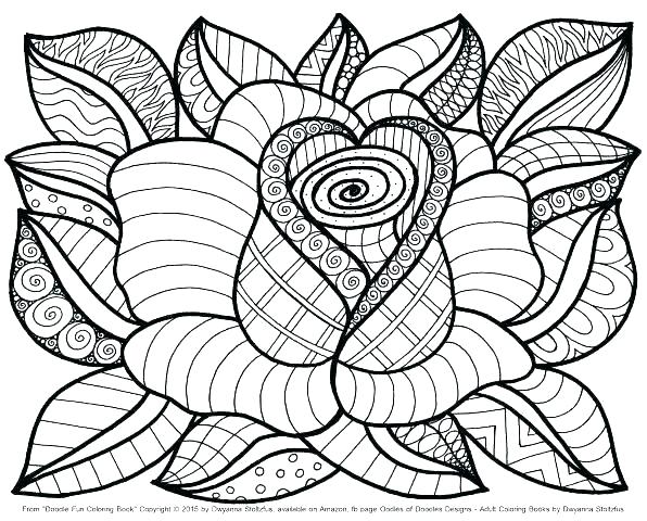 596x480 Flower Coloring Book Flowers Coloring Pages Free Printable