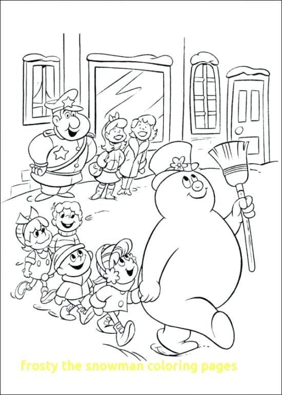 550x770 Frosty The Snowman Coloring Pages As Well As Abominable Snowman