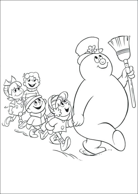 550x770 Frosty The Snowman Coloring Pages Frosty The Snowman Coloring