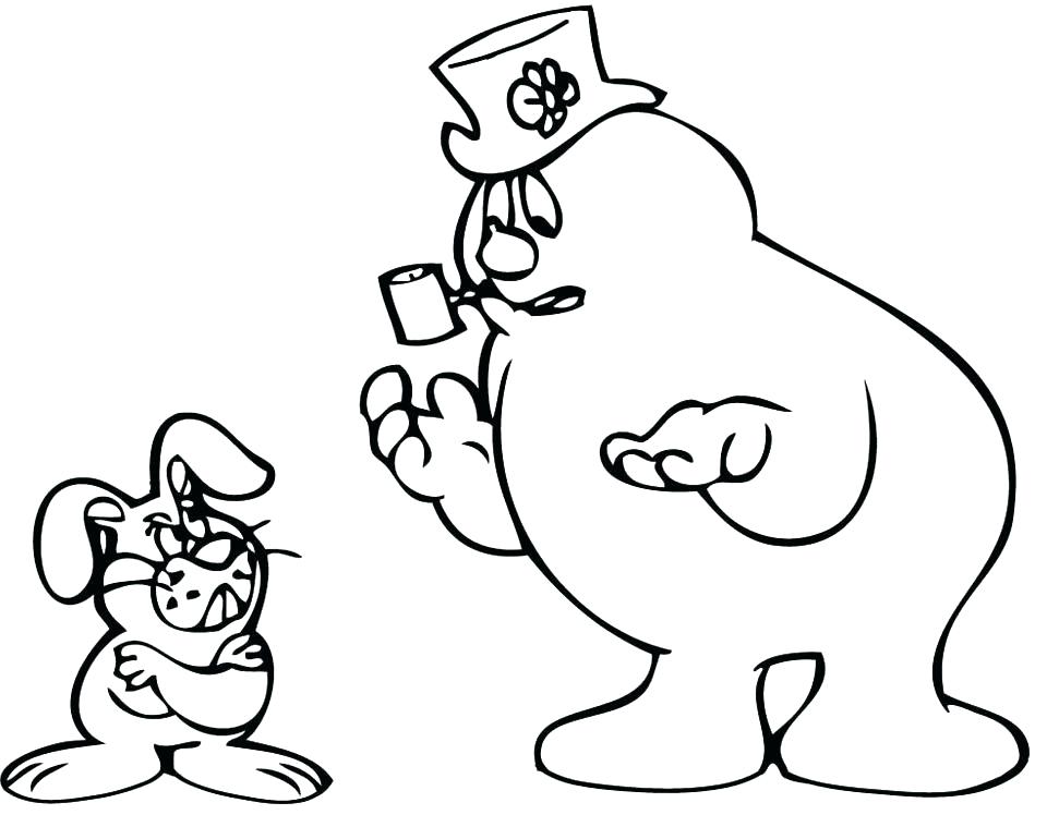 971x748 Frosty The Snowman Printable Coloring Pages Frosty Color Snowman