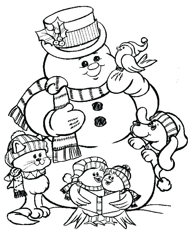 640x791 Snowman Coloring Pages Snowman Coloring Page Frosty The Snowman