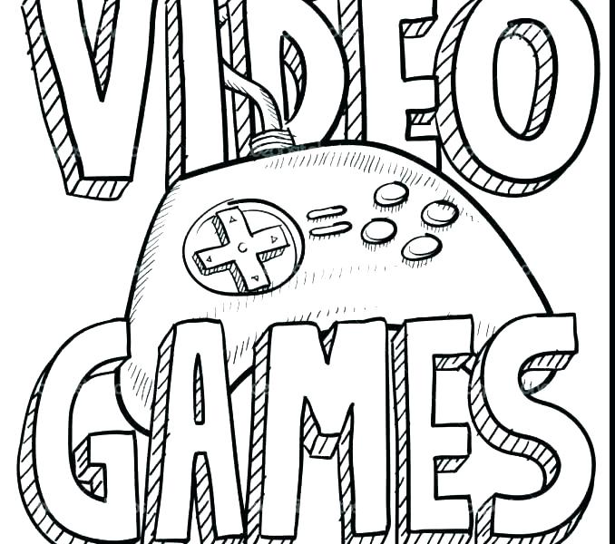 678x600 Coloring Pages Video Games