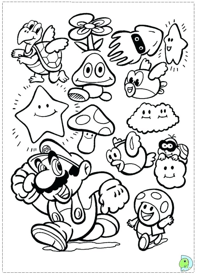 691x960 Astounding Victorious Coloring Pages Games Super Bros Coloring