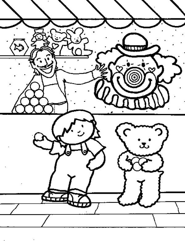 600x779 Carnival Games Coloring Pages Carnival Games Coloring Pages