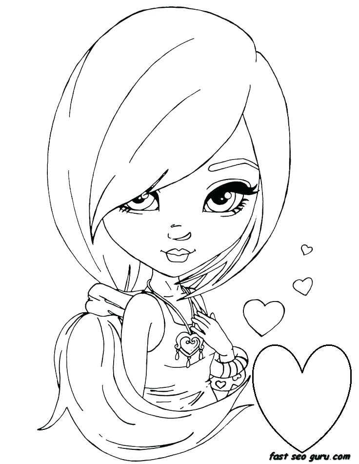 736x951 Cute Girl Coloring Pages Beautiful Girl Coloring Pages Pretty Girl