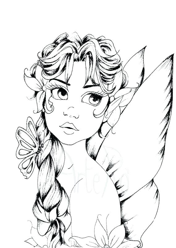 570x806 Fairies Coloring Pages Fairy Coloring Page The Art Therapy More