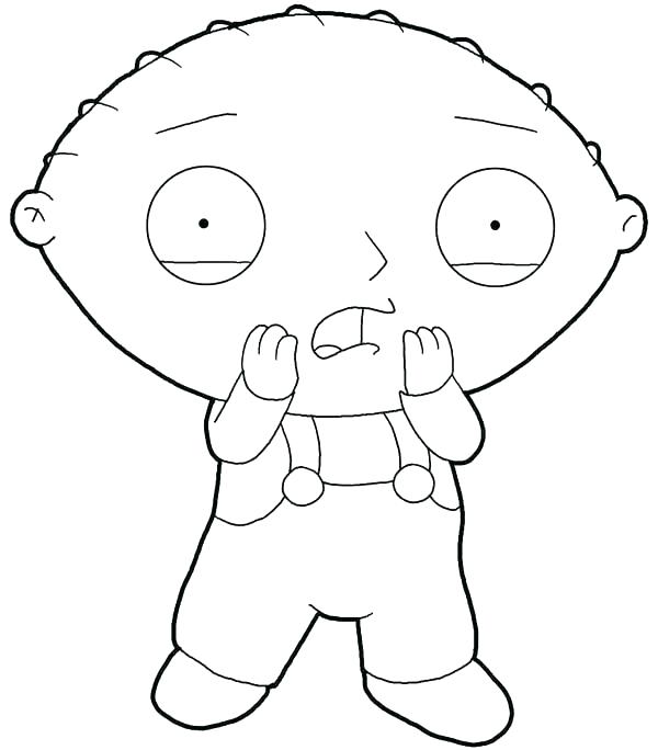 600x684 Stewie Griffin Coloring Pages Family Guy Characters Coloring Page