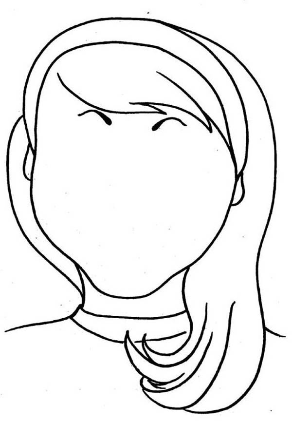 600x866 Wonderful Decoration Hair Coloring Pages Love Type Of Face