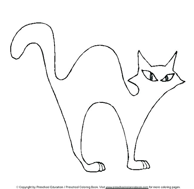 660x643 Halloween Cats Coloring Pages Cat Page Inside Remodel 13